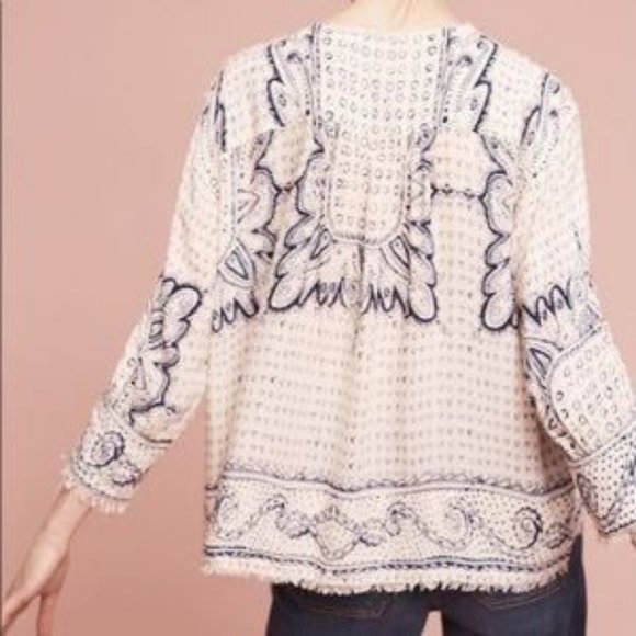 ANTRHOLOGIE MAEVE Morgan Heart Fringe Top  NWOT - Picture 5 of 11